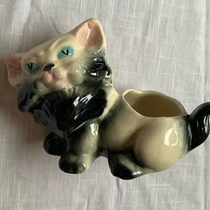 Vintage cat planter
